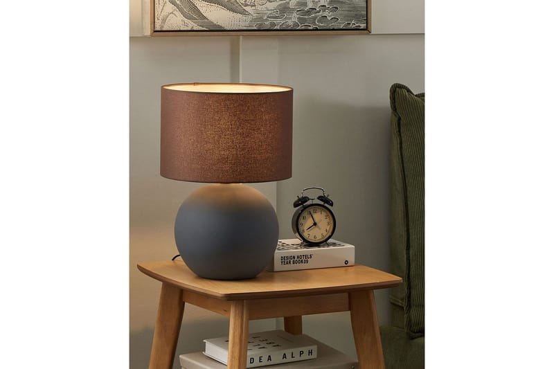 Kythira Bordlampe 43 cm E27 - Grå/Brun - Belysning - Lamper & indendørsbelysning - Sengelampe - Sengelampe bord