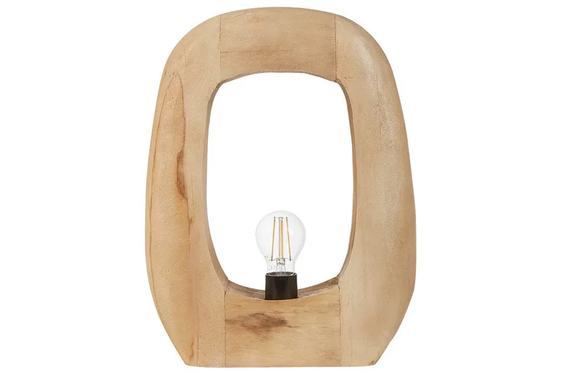 Ladaki Bordlampe 40 cm E27, Lyst træ