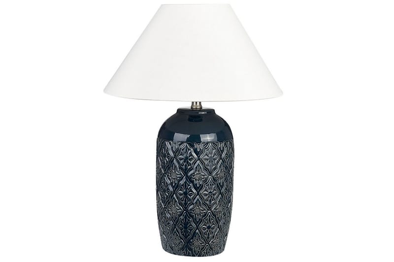 Lampeduse Bordlampe 56 cm E27 - Mørkeblå/Hvid - Belysning - Lamper & indendørsbelysning - Sengelampe - Sengelampe bord