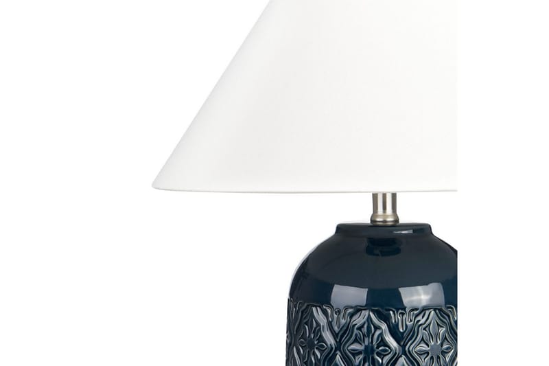 Lampeduse Bordlampe 56 cm E27 - Mørkeblå/Hvid - Belysning - Lamper & indendørsbelysning - Sengelampe - Sengelampe bord