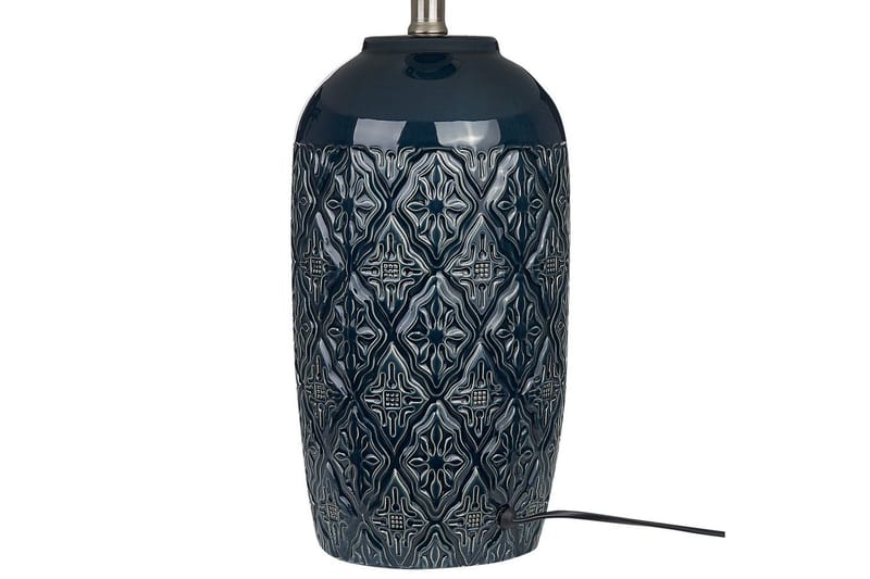 Lampeduse Bordlampe 56 cm E27 - Mørkeblå/Hvid - Belysning - Lamper & indendørsbelysning - Sengelampe - Sengelampe bord