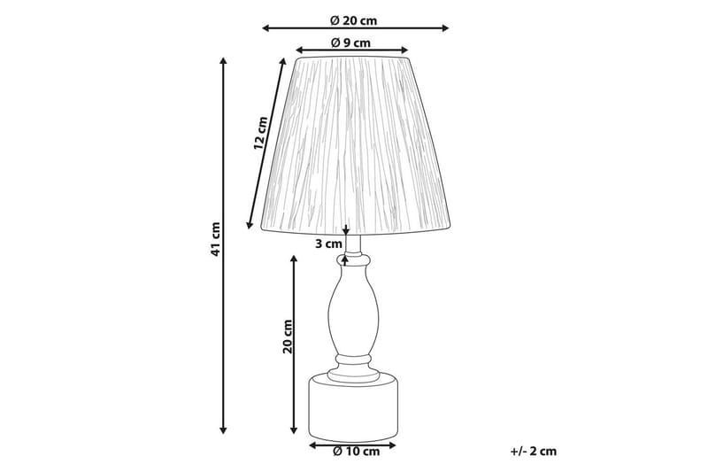Lanis Bordlampe 41 cm E27 - Lyst træ/Natur - Belysning - Lamper & indendørsbelysning - Sengelampe - Sengelampe bord