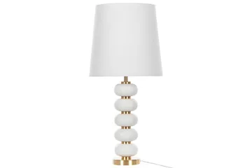 Laros Bordlampe 80 cm E27 - Hvid/Guld - Belysning - Lamper & indendørsbelysning - Sengelampe - Sengelampe bord