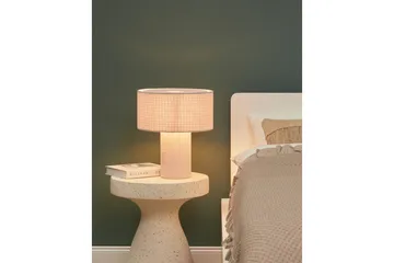 Lefkada Bordlampe 35 cm E27 - Lysegrå - Belysning - Lamper & indendørsbelysning - Sengelampe - Sengelampe bord