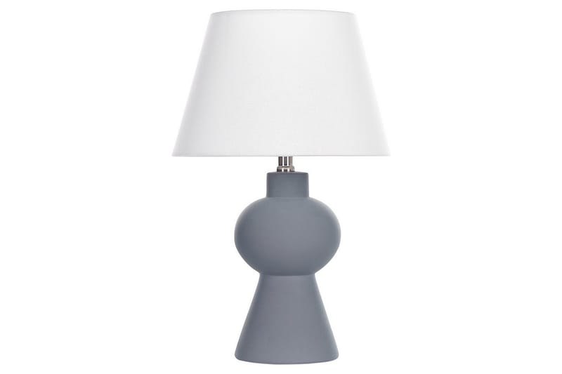 Lemiros Bordlampe 48 cm E27, Grå/Hvid