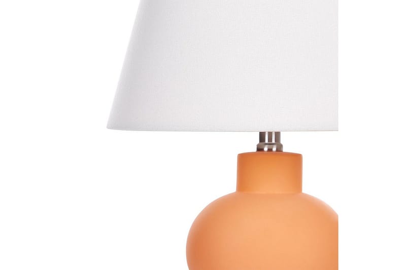 Lemiros Bordlampe 48 cm E27 - Orange/Hvid - Belysning - Lamper & indendørsbelysning - Sengelampe - Sengelampe bord