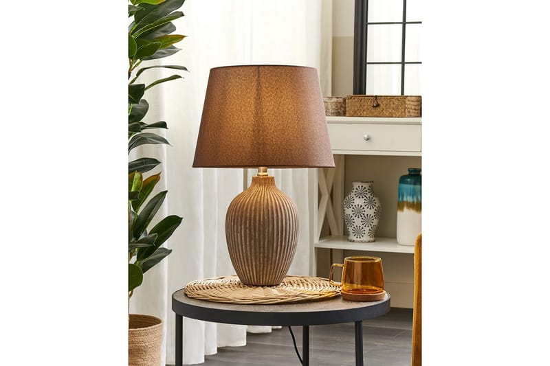 Lemnaik Bordlampe 52 cm E27 - Lysebrun - Belysning - Lamper & indendørsbelysning - Sengelampe - Sengelampe bord