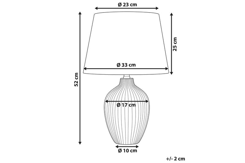 Lemnaik Bordlampe 52 cm E27 - Lysebrun - Belysning - Lamper & indendørsbelysning - Sengelampe - Sengelampe bord