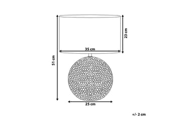 Libbelo Bordlampe 51 cm E27 - Guld/Sort - Belysning - Lamper & indendørsbelysning - Sengelampe - Sengelampe bord