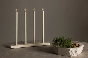 Lofsdalen Adventslysestage 35 cm - Beige - Belysning - Lamper & indendørsbelysning - Sengelampe - Sengelampe bord