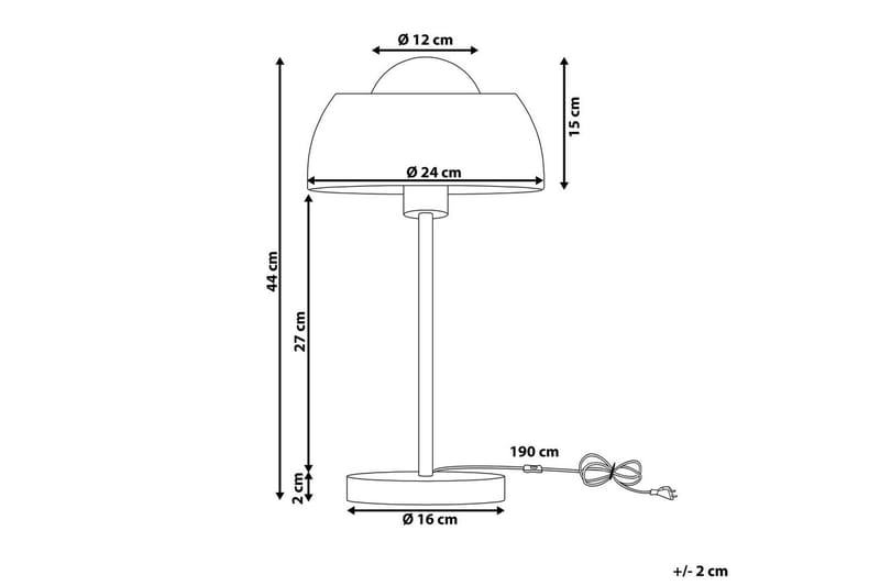 Magica Bordlampe 44 cm E27 - Hvid - Belysning - Lamper & indendørsbelysning - Sengelampe - Sengelampe bord