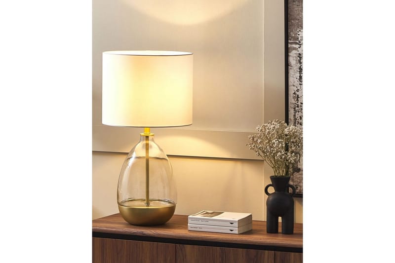 Mariab Bordlampe 63 cm E27 - Hvid - Belysning - Lamper & indendørsbelysning - Sengelampe - Sengelampe bord