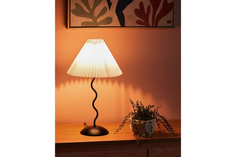 Montecristo Bordlampe 49 cm E27 - Sort/Hvid - Belysning - Lamper & indendørsbelysning - Sengelampe - Sengelampe bord