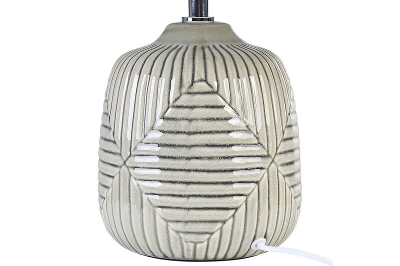 Mykonos Bordlampe 37 cm E14 - Grå/Hvid - Belysning - Lamper & indendørsbelysning - Sengelampe - Sengelampe bord