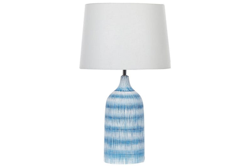 Palmarola Bordlampe 66 cm E27, Blå/Hvid