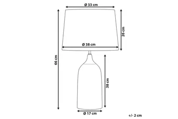 Palmarola Bordlampe 66 cm E27 - Blå/Hvid - Belysning - Lamper & indendørsbelysning - Sengelampe - Sengelampe bord
