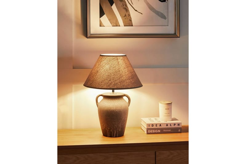 Ponze Bordlampe 49 cm E27 - Grå - Belysning - Lamper & indendørsbelysning - Sengelampe - Sengelampe bord