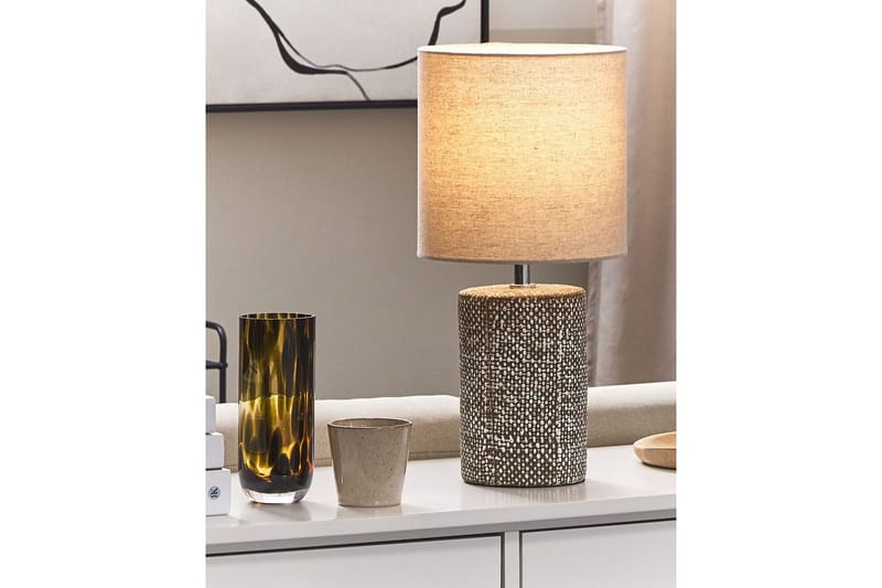 Pyskalo Bordlampe 43 cm E14 - Brun/Beige - Belysning - Lamper & indendørsbelysning - Sengelampe - Sengelampe bord