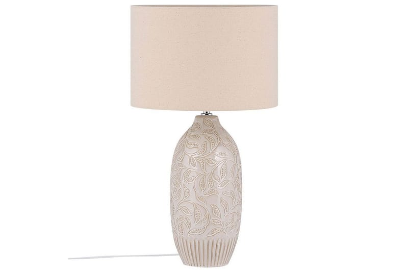 Salza Bordlampe 57 cm E27 - Beige - Belysning - Lamper & indendørsbelysning - Sengelampe - Sengelampe bord