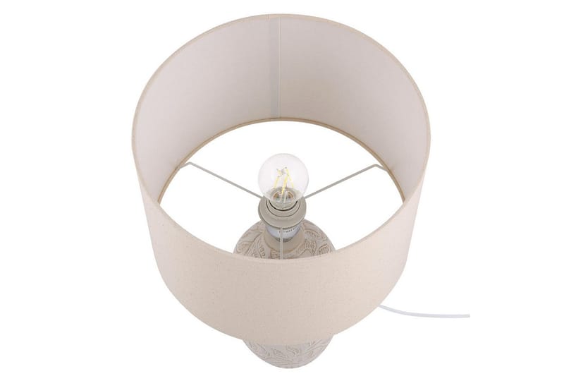 Salza Bordlampe 57 cm E27 - Beige - Belysning - Lamper & indendørsbelysning - Sengelampe - Sengelampe bord