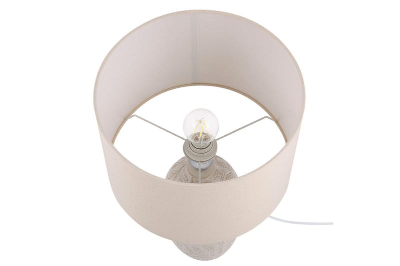 Salza Bordlampe 57 cm E27 - Beige - Belysning - Lamper & indendørsbelysning - Sengelampe - Sengelampe bord