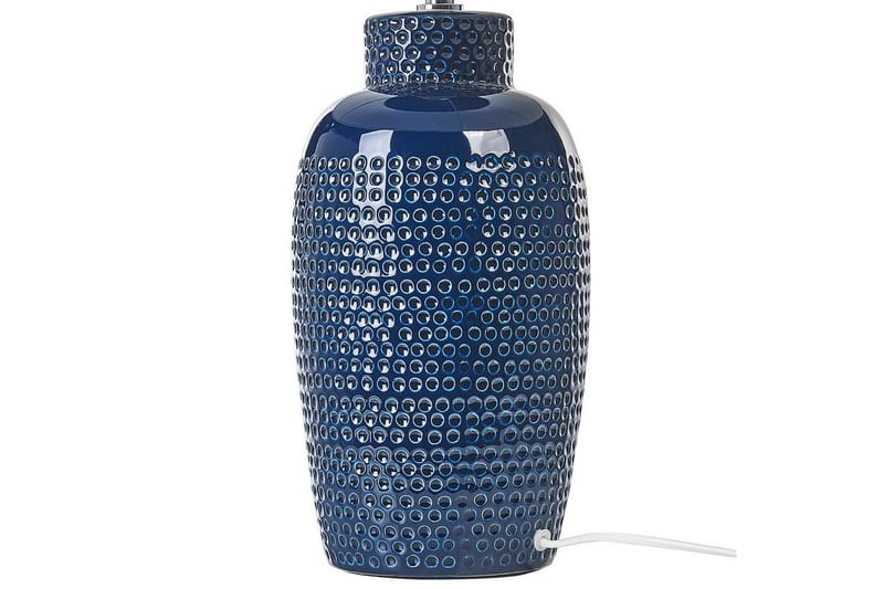 Samoste Bordlampe 53 cm E27 - Marineblå/Hvid - Belysning - Lamper & indendørsbelysning - Sengelampe - Sengelampe bord