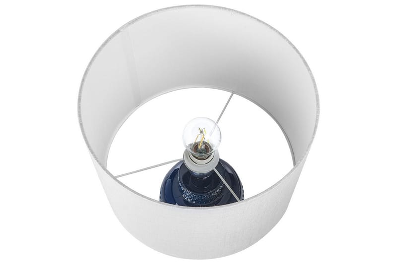 Samoste Bordlampe 53 cm E27 - Marineblå/Hvid - Belysning - Lamper & indendørsbelysning - Sengelampe - Sengelampe bord