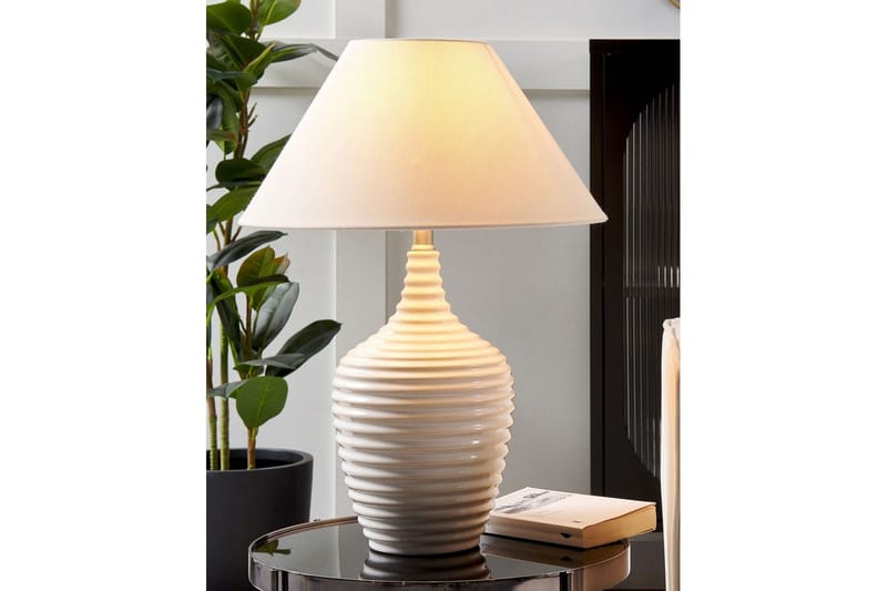 Sandreis Bordlampe 56 cm E27 - Cremehvid - Belysning - Lamper & indendørsbelysning - Sengelampe - Sengelampe bord