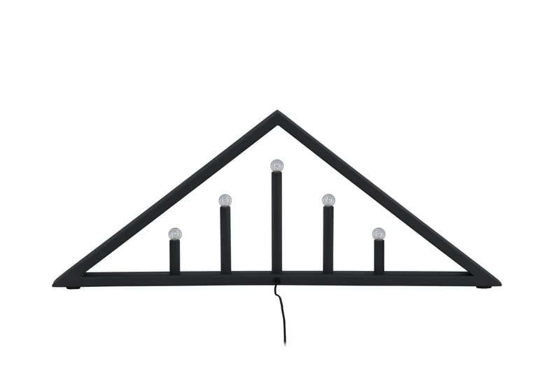 Sankt Adventslysestage 26 cm - Sort - Belysning - Lamper & indendørsbelysning - Sengelampe - Sengelampe bord