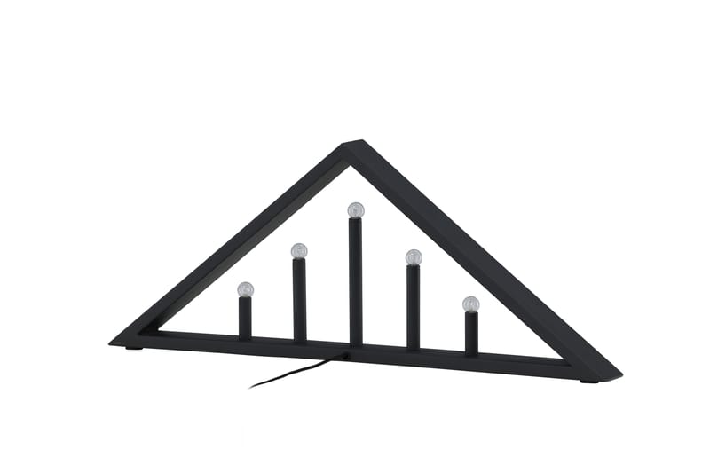 Sankt Adventslysestage 26 cm - Sort - Belysning - Lamper & indendørsbelysning - Sengelampe - Sengelampe bord