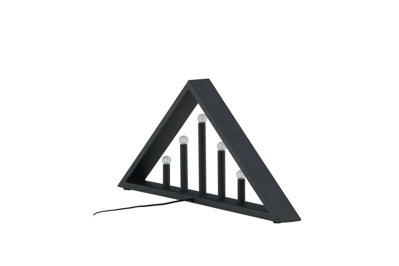 Sankt Adventslysestage 26 cm - Sort - Belysning - Lamper & indendørsbelysning - Sengelampe - Sengelampe bord
