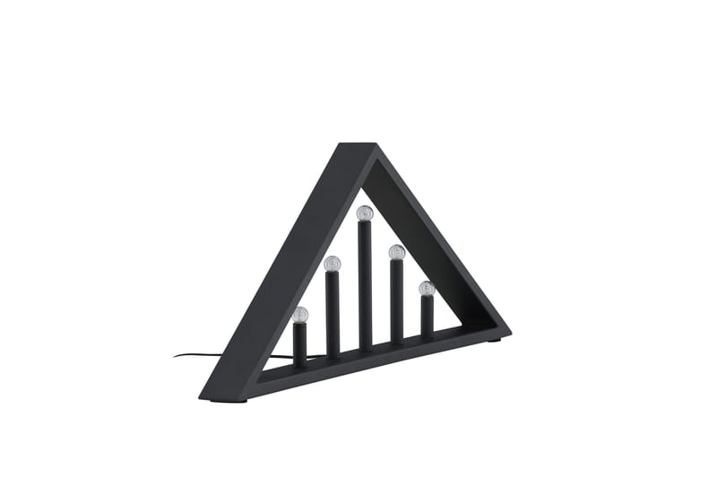 Sankt Adventslysestage 26 cm - Sort - Belysning - Lamper & indendørsbelysning - Sengelampe - Sengelampe bord