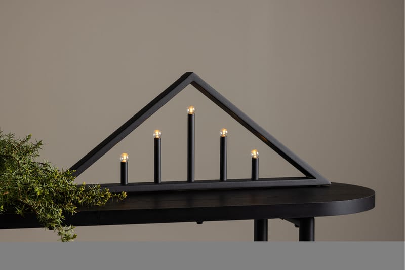 Sankt Adventslysestage 26 cm - Sort - Belysning - Lamper & indendørsbelysning - Sengelampe - Sengelampe bord