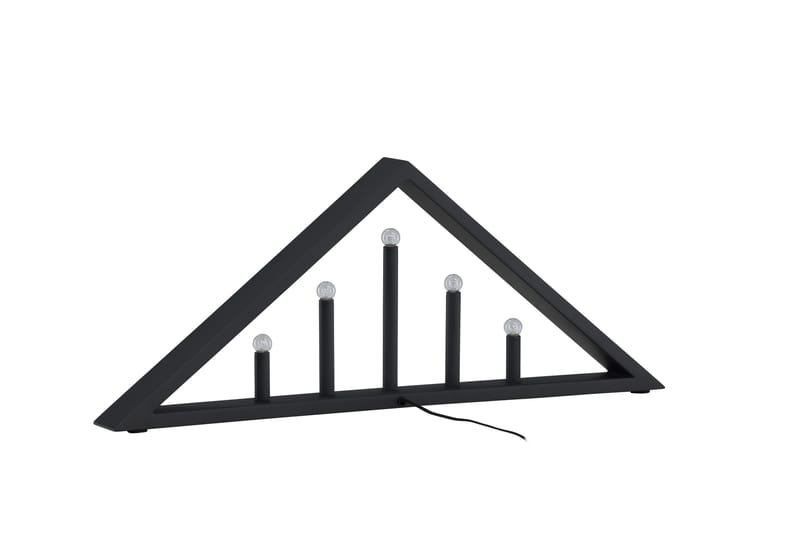 Sankt Adventslysestage 26 cm - Sort - Belysning - Lamper & indendørsbelysning - Sengelampe - Sengelampe bord