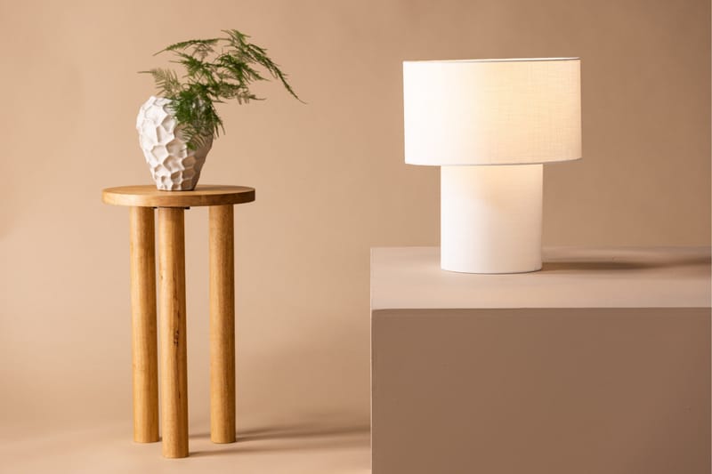 Globia Bordlampe 40 cm - Beige - Belysning - Lamper & indendørsbelysning - Sengelampe - Sengelampe bord