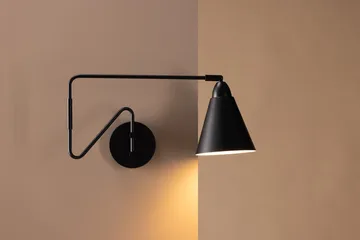 Amicola Væglampe 24 cm - Sort - Belysning - Lamper & indendørsbelysning - Sengelampe - Sengelampe væg