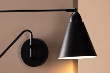 Amicola Væglampe 24 cm - Sort - Belysning - Lamper & indendørsbelysning - Sengelampe - Sengelampe væg
