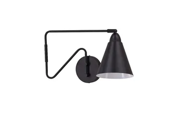 Amicola Væglampe 24 cm - Sort - Belysning - Lamper & indendørsbelysning - Sengelampe - Sengelampe væg
