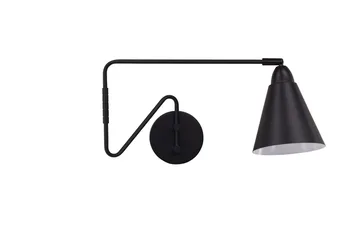Amicola Væglampe 24 cm - Sort - Belysning - Lamper & indendørsbelysning - Sengelampe - Sengelampe væg