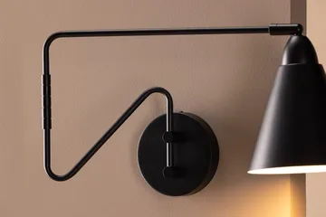 Amicola Væglampe 24 cm - Sort - Belysning - Lamper & indendørsbelysning - Sengelampe - Sengelampe væg