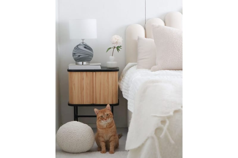 Skaffe Bordlampe 40 cm E27 - Grå/Hvid - Belysning - Lamper & indendørsbelysning - Sengelampe - Sengelampe bord