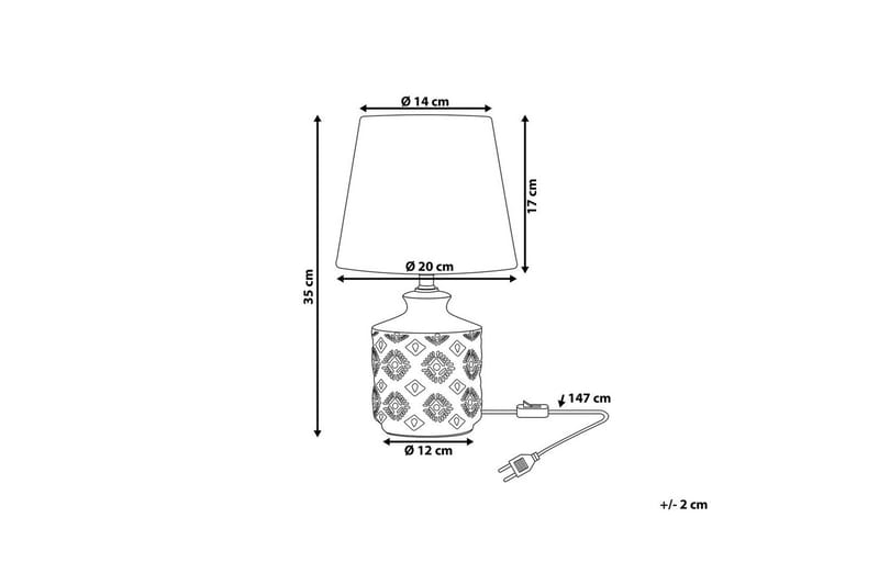 Tesoro Bordlampe 35 cm E14 - Lys beige - Belysning - Lamper & indendørsbelysning - Sengelampe - Sengelampe bord