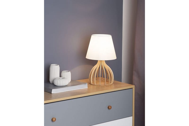 Thasall Bordlampe 36 cm E14 - Natur/Hvid - Belysning - Lamper & indendørsbelysning - Sengelampe - Sengelampe bord