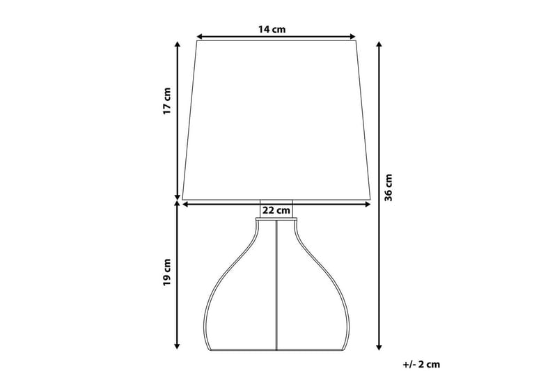 Thasall Bordlampe 36 cm E14 - Natur/Hvid - Belysning - Lamper & indendørsbelysning - Sengelampe - Sengelampe bord