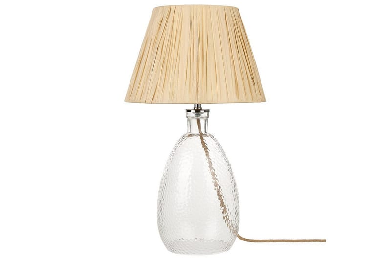 Tila Bordlampe 54 cm E27, Transparent/Natur