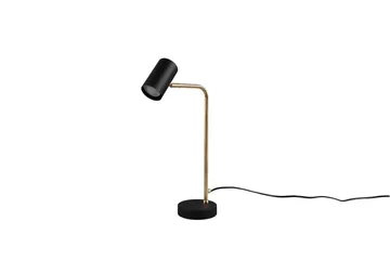 Trio Lighting Marley bordlampe GU10 mat messing/matsort - Messing/Matsort - Belysning - Lamper & indendørsbelysning - Sengelampe - Sengelampe bord