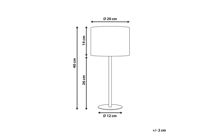 Vinkea Bordlampe 40 cm E27 - Sort/Hvid - Belysning - Lamper & indendørsbelysning - Sengelampe - Sengelampe bord