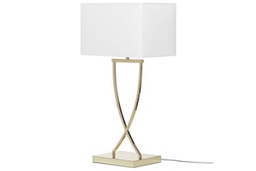 Sirene Bordlampe 62 cm E27 - Messing/Hvid - Belysning - Lamper & indendørsbelysning - Bordlampe