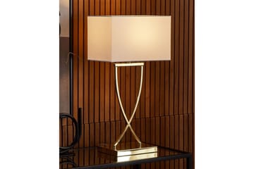 Sirene Bordlampe 62 cm E27 - Messing/Hvid - Belysning - Lamper & indendørsbelysning - Bordlampe
