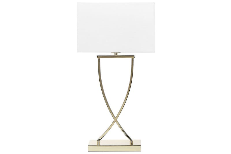 Sirene Bordlampe 62 cm E27, Messing/Hvid